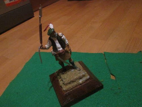 Resin highland warrior figure - resin,