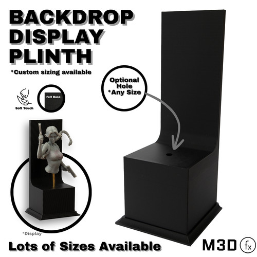 Backdrop display plinth - plinth,