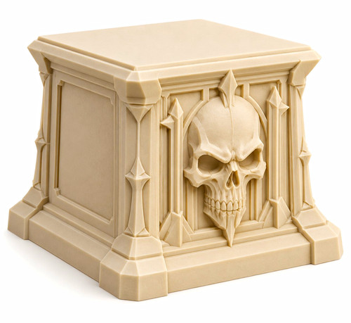 Gothic skull miniature display - gothic,
