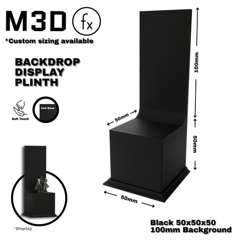 Backdrop display plinth - backdrop,