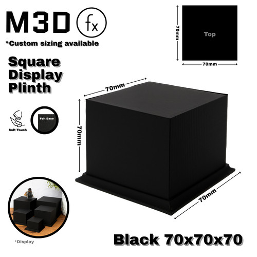 Square display plinth 7x7x7cm - display,