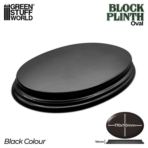 Oval display plinth 17x11 - display,